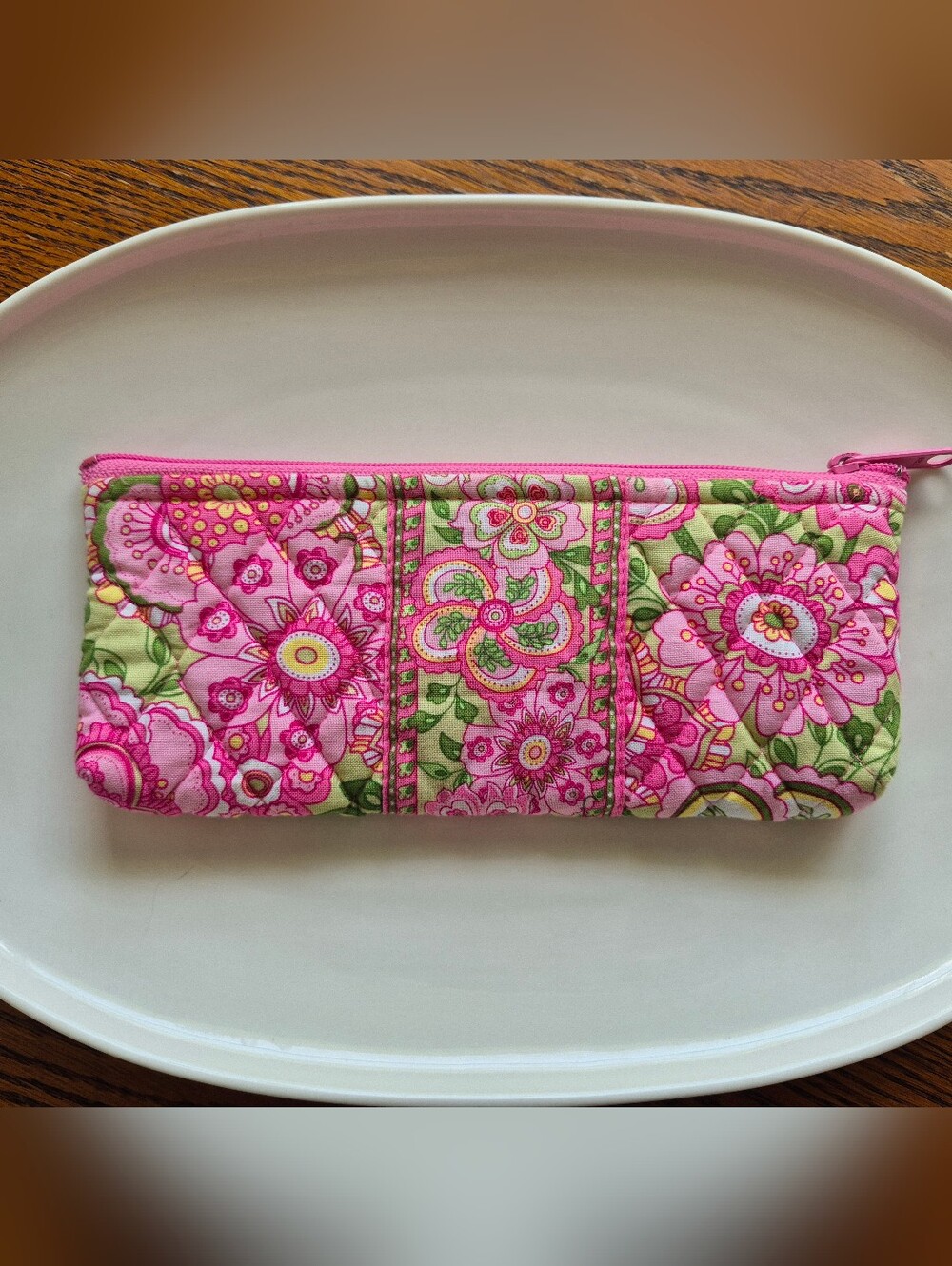 Vera Bradley Petal Pink Cosmetic Travel Pouch - Picture 2 of 3